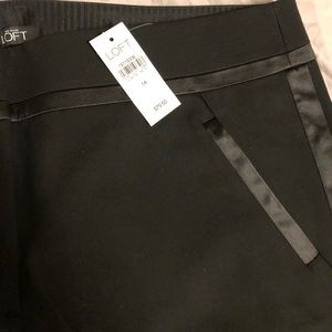 NWT Loft: Size 14 Marissa Black tuxedo pants